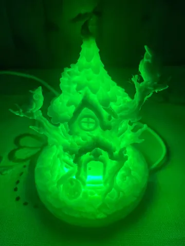 Adorno temático: Halloween Witch Tree Lighting House — vista de referencia 4