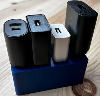 Support rangement chargeur téléphone