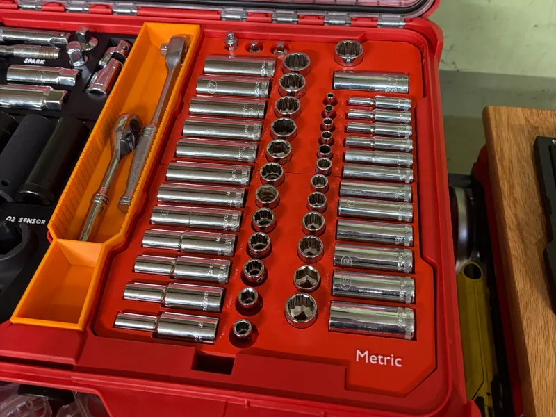Socket insert for Milwaukee low profile Packout