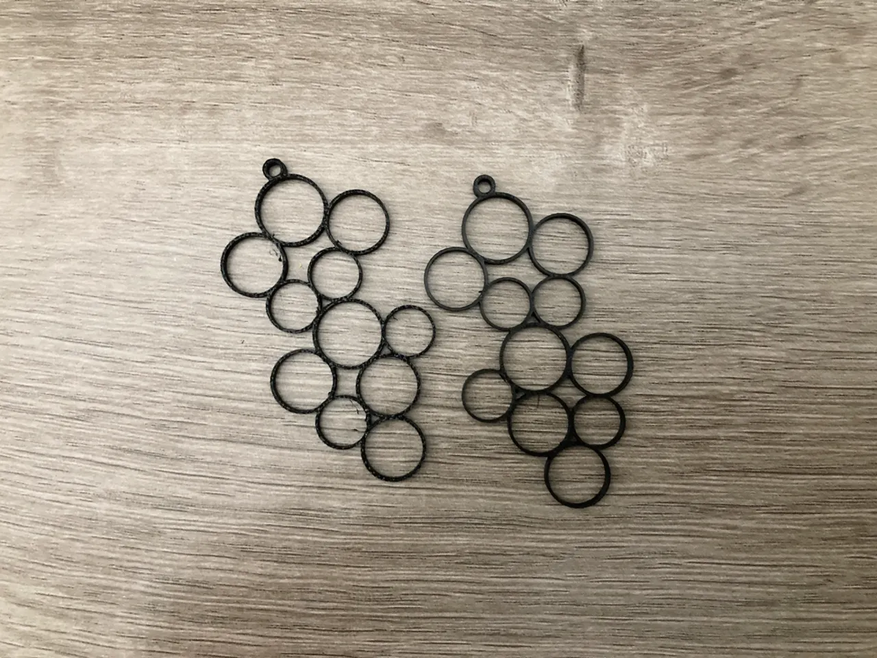 Polka dot earrings view 2