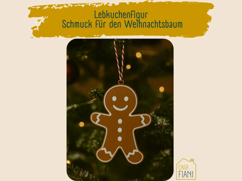 Lebkuchenmann Anhänger – Weihnachtsdeko