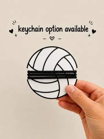 Accesorio para sujetar ligas de cabello: Volleyball Ponytail Holder | Hair Tie Organizer — vista de referencia 2