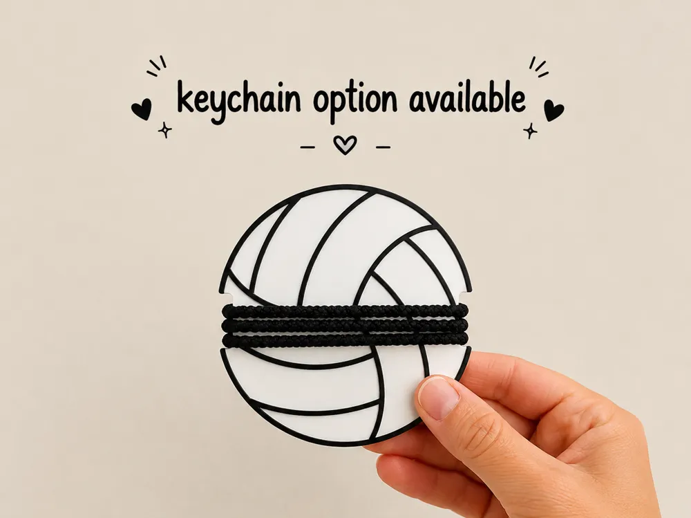 Accesorio para sujetar ligas de cabello: Volleyball Ponytail Holder | Hair Tie Organizer. Referencia del modelo original.