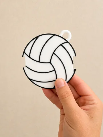 Accesorio para sujetar ligas de cabello: Volleyball Ponytail Holder | Hair Tie Organizer — vista de referencia 4