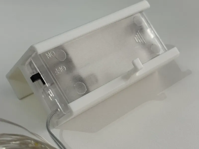 Fenster-Lichterkettenhalter V2 offen mit Haken