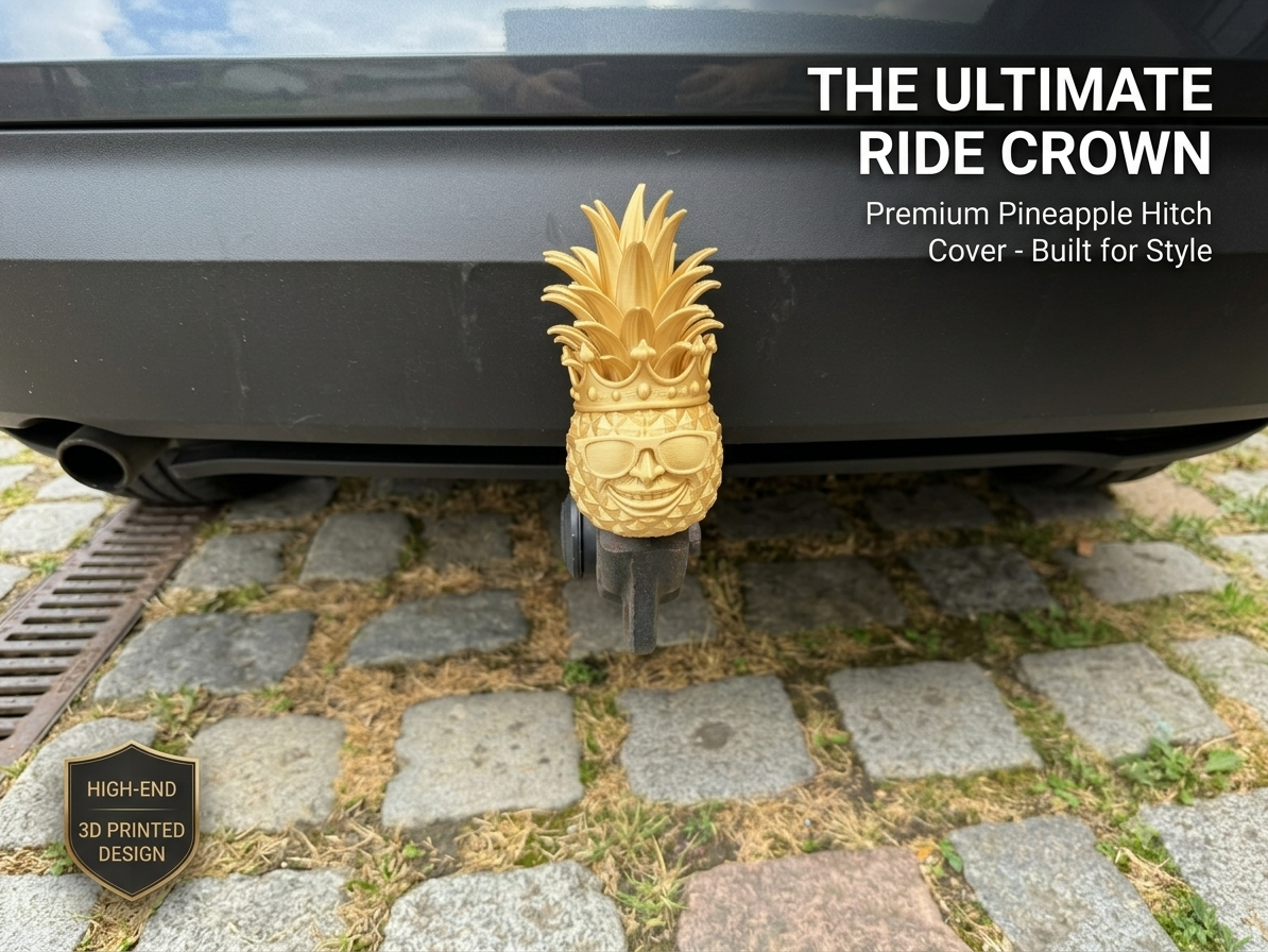 Pineapple King Trailer Hitch Cover