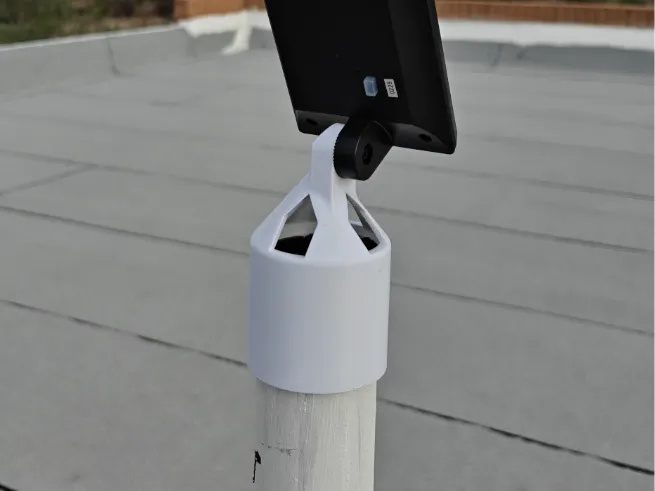 Roof vent pole mount