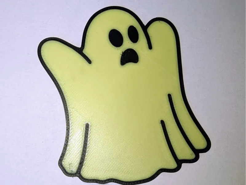 Spooked Ghost window sticker