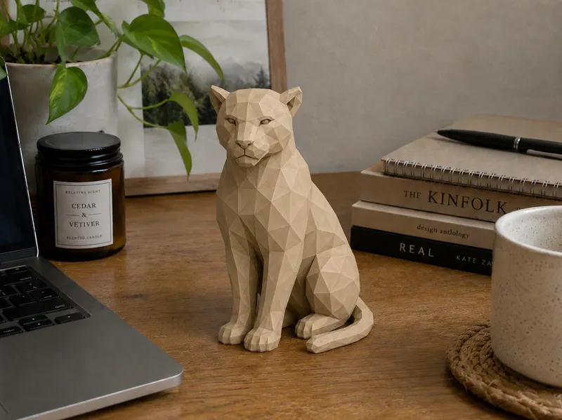 Polygon Jaguar | Jungle Low Poly Decor
