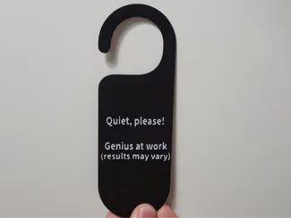 Funny "Do Not Disturb" Door Sign