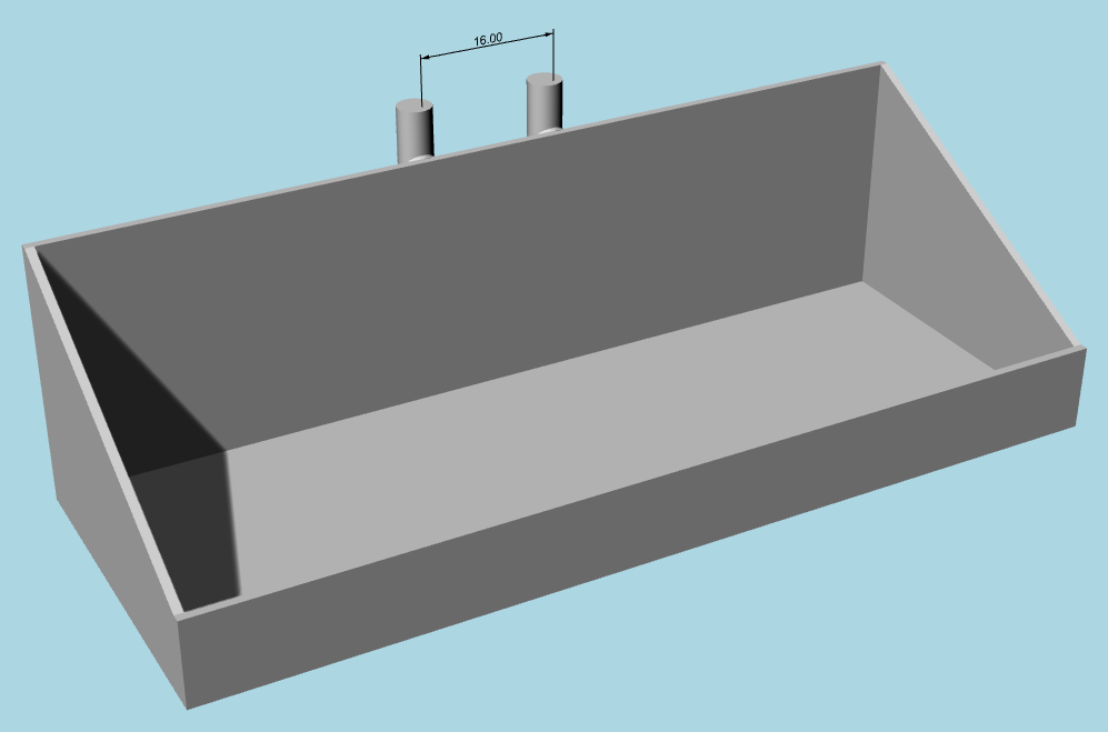Miniatura 1 do modelo 3D 木纹洞洞板收纳展示盒