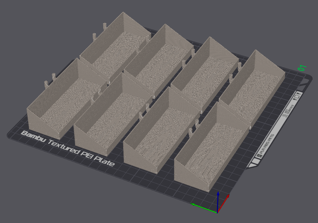 Miniatura 3 do modelo 3D 木纹洞洞板收纳展示盒