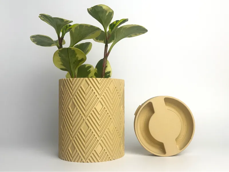 Planter with Hidden Drip Tray