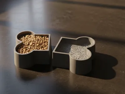 Minimalist dog bowl