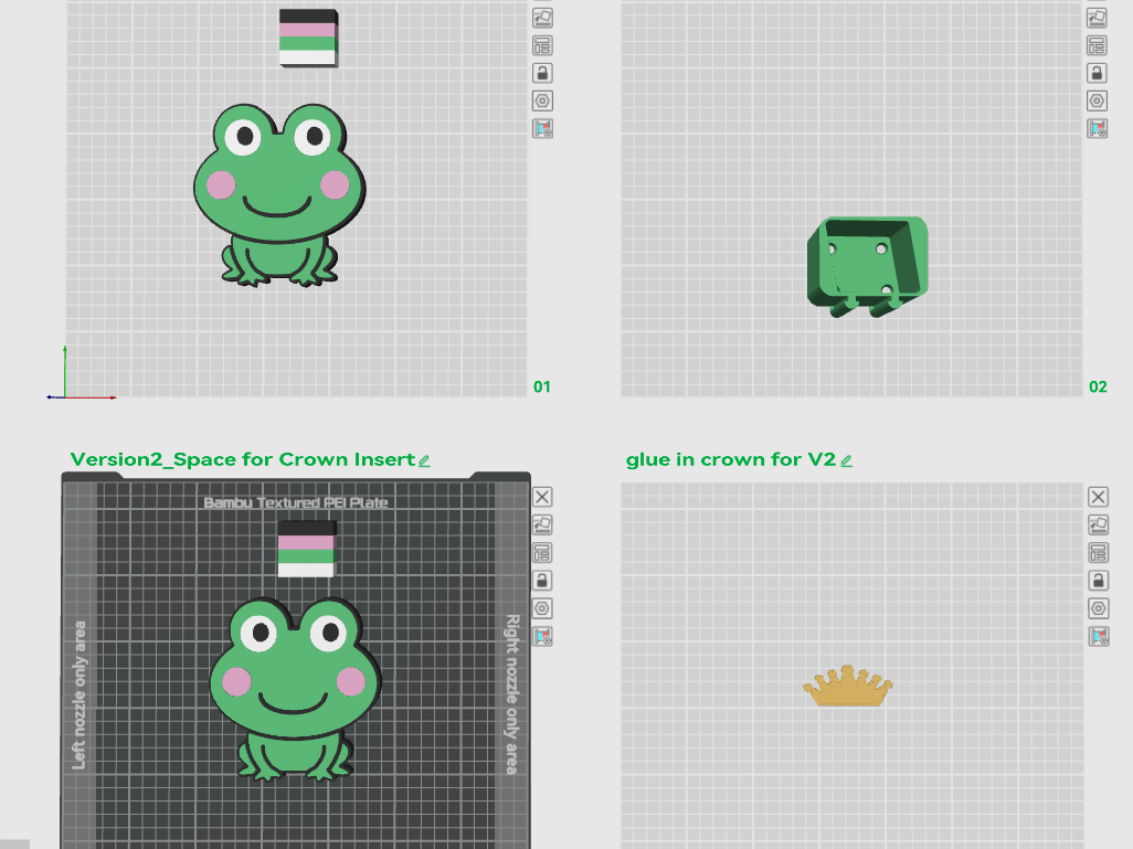 Cute Frog Interchangeable Plate