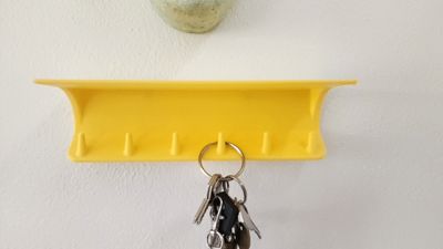 Wall Key Hanger with Hidden Screw Holes