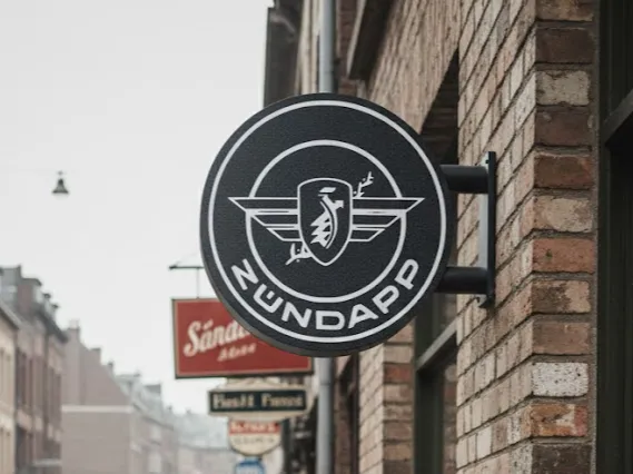 Zündapp LED Leuchtschild (beidseitig & beleuchtet)