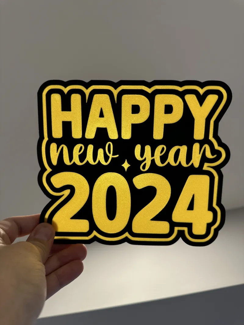 New Years 2024 Light Box
