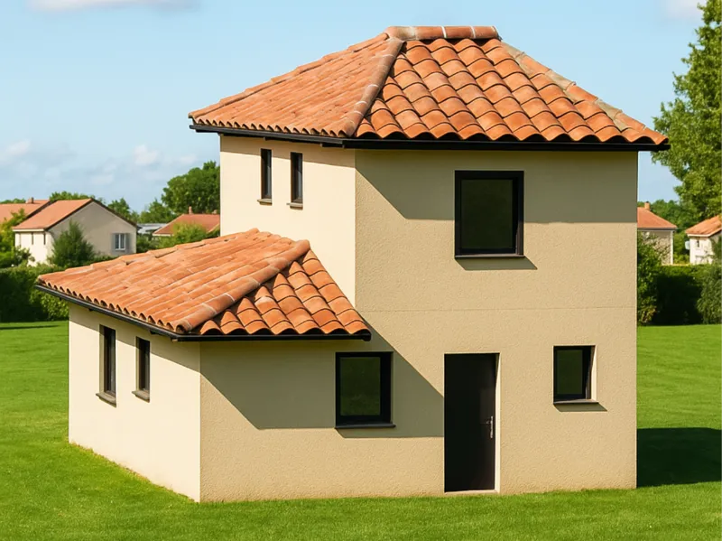 Maison réaliste avec pièces détaillés 
