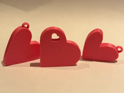 Heart Keychains valentine – Set of 3 designs 