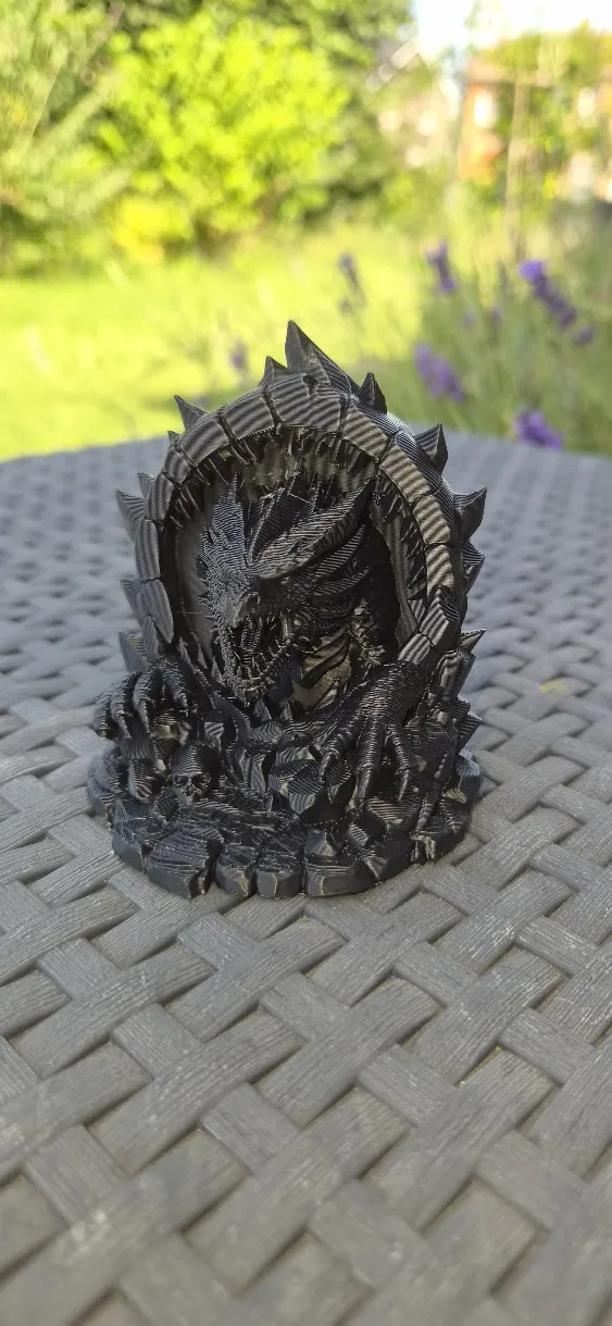 dragon exiting cave portal - Free 3D Print Model - MakerWorld