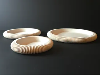 Aura Tray V2 – Minimal Ribbed Tray Set