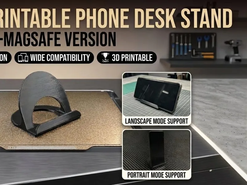 Universal Phone Desk Stand (Non-MagSafe)