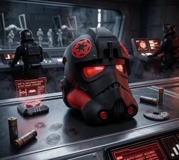Pieza para disfraz o exhibición: tie fighter helmet — vista de referencia 3