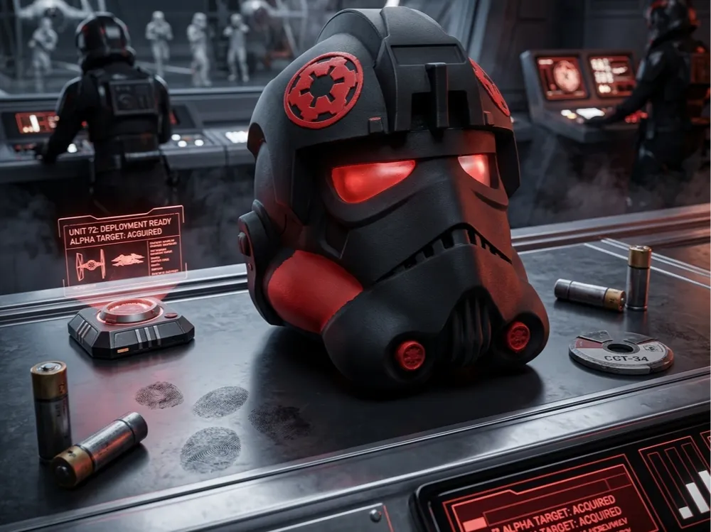 Pieza para disfraz o exhibición: tie fighter helmet. Referencia del modelo original.