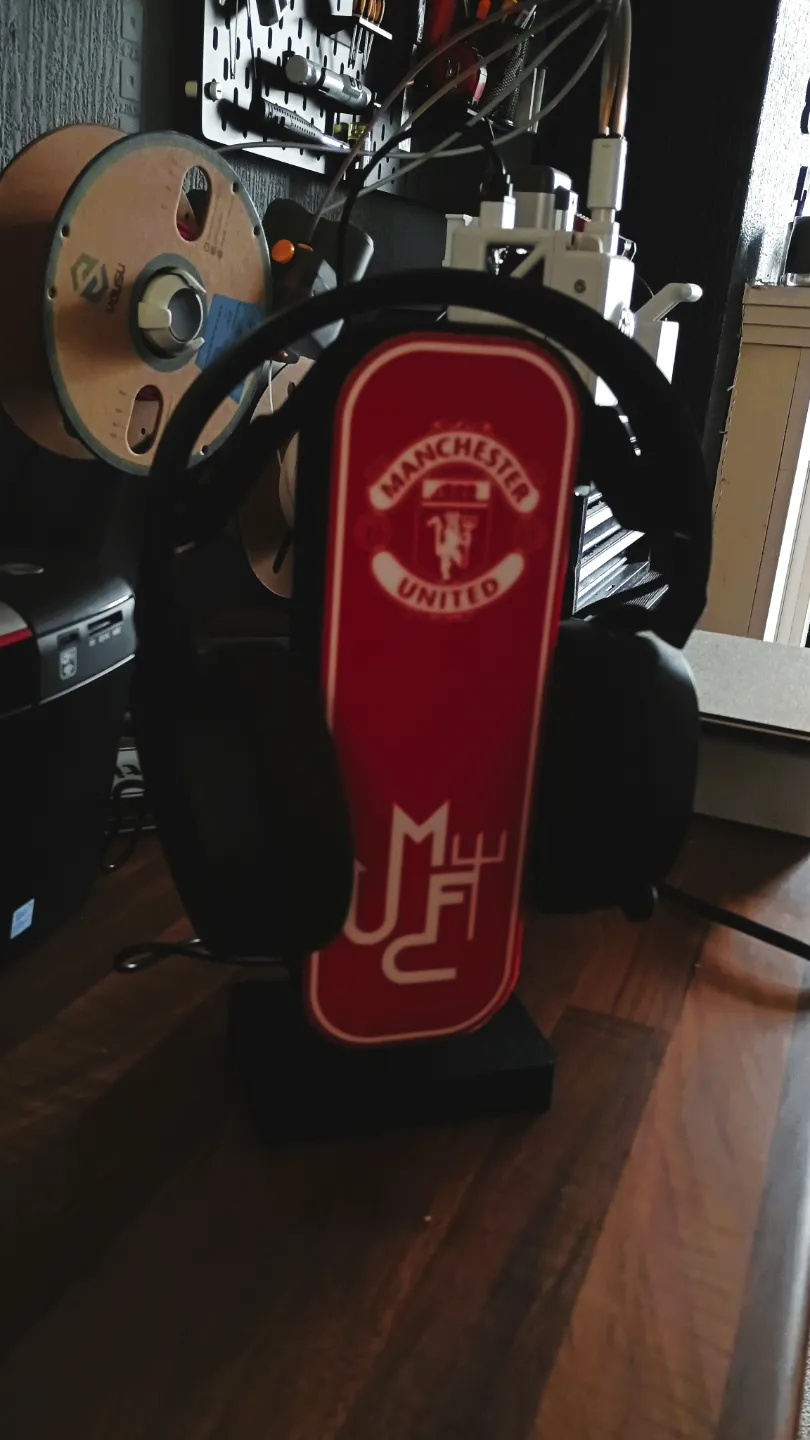Manchester united headset lightbox face plate by 3DealityDesigns24