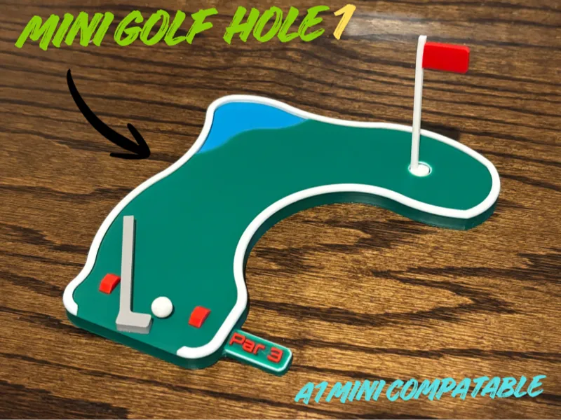 Mini Golf Course Hole 1