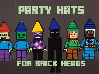 Party Hats for Brick Heads (Square Heads)