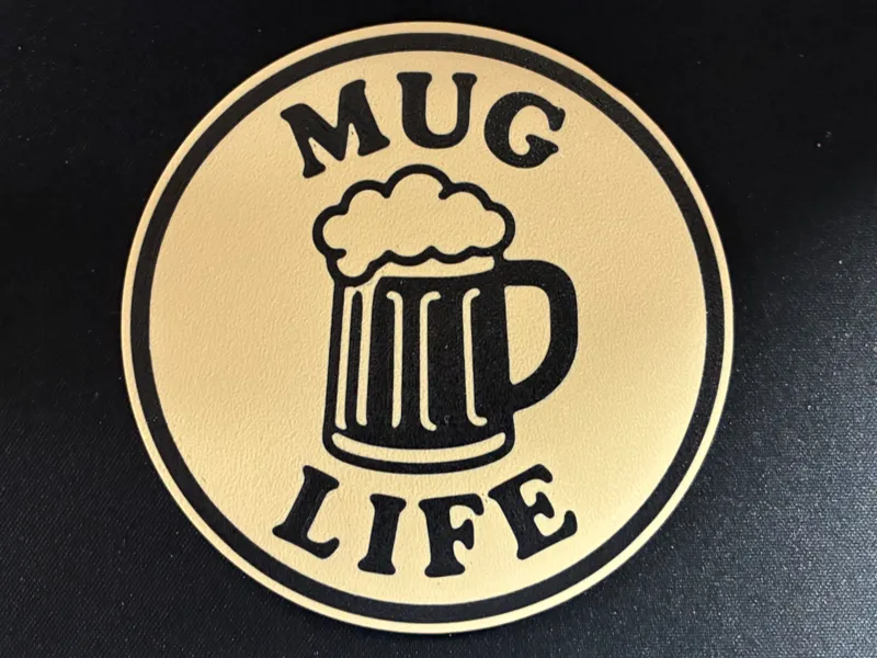 Mug Life Beer Mug Coaster