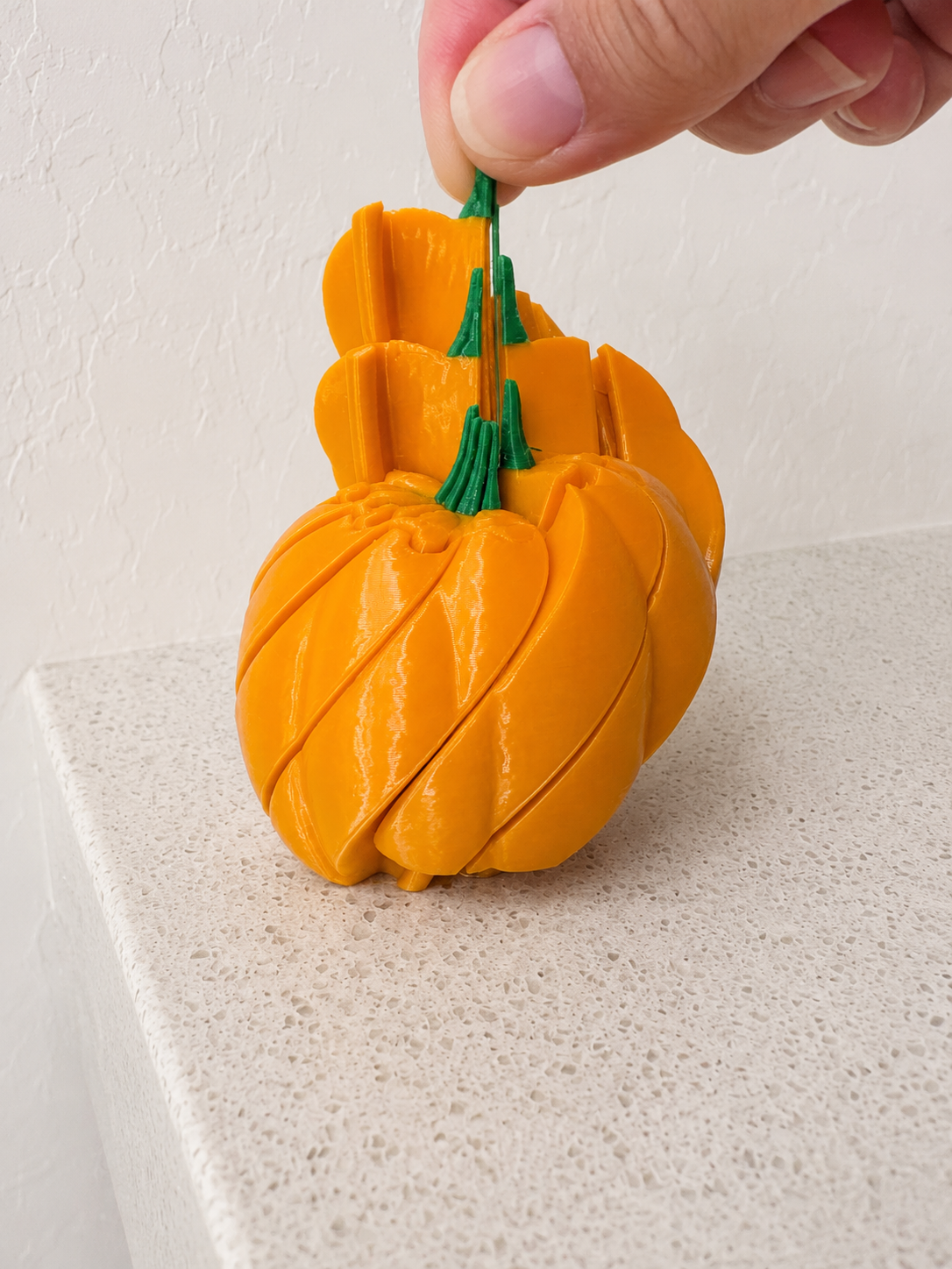 Pumpkin Twisty Fidget Ball | Articulated Fall Toy - 1