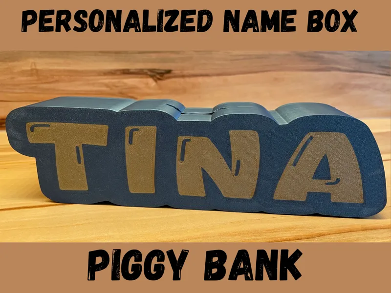piggy bank, personalized Name money boxes Tina