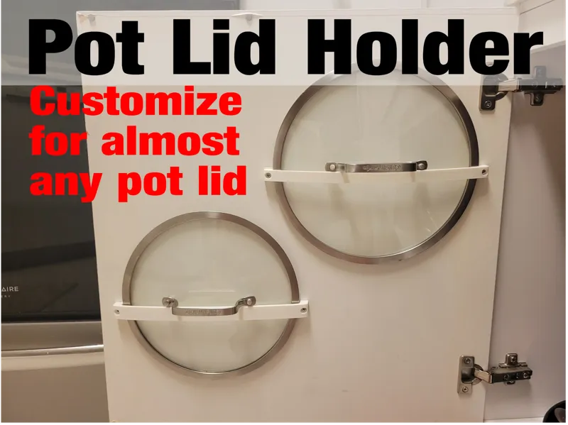 Pot Lid Holder - Cabinet Door