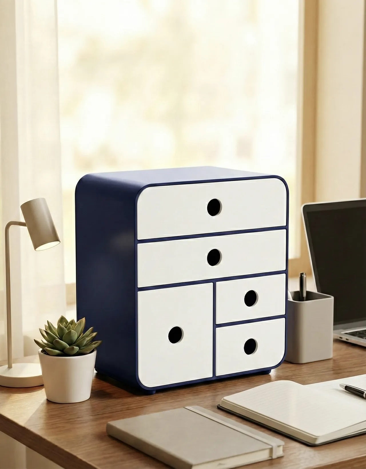 Minimalist Rounded Desk Organizer view 2