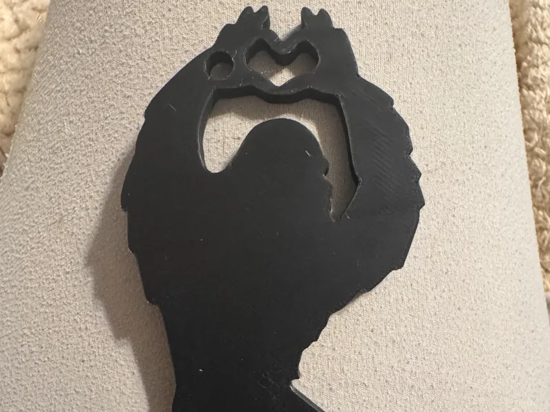 Sasquatch Love Keychain