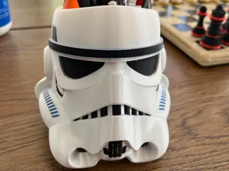 Storm Trooper - pen holder / plant pot