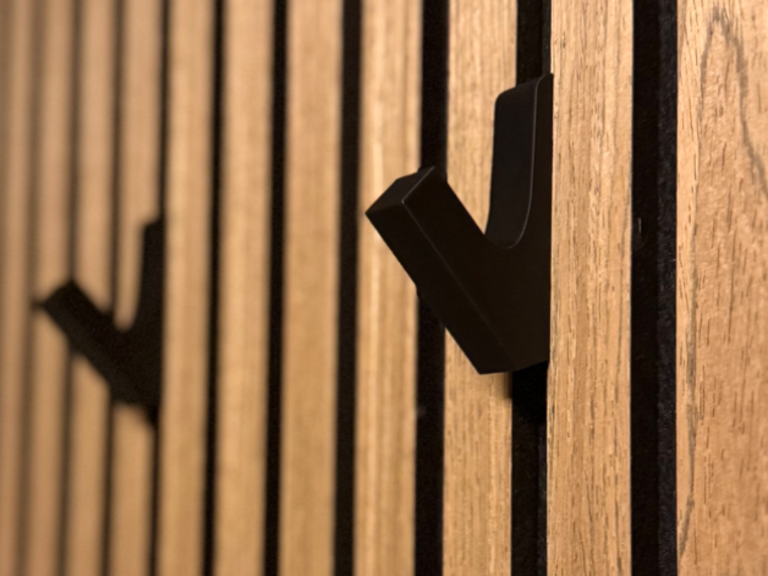 Better Coat Hook for acoustic panels (NO SCREWS)