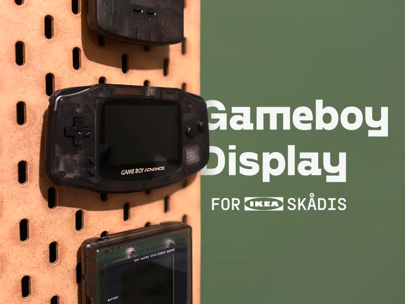 Gameboy Display for IKEA Skadis