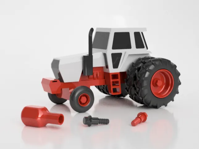 Vintage Row Crop Tractor Toy