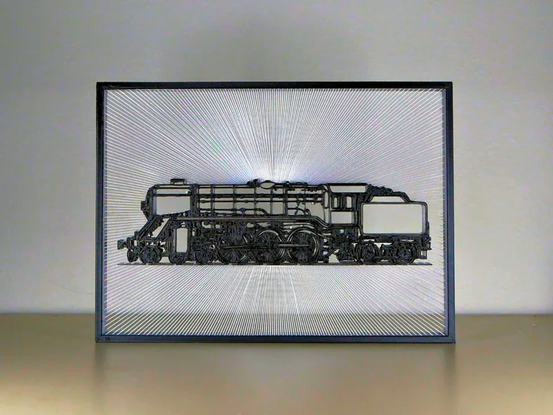 Steam Engine String Art