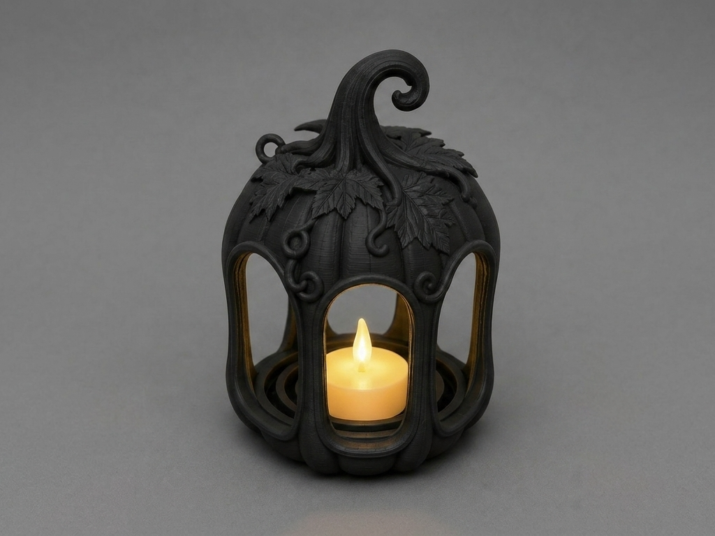 Pumpkin Lantern Tealight - 1