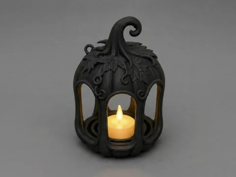 Accesorio de iluminación decorativa: Pumpkin Lantern Tealight — referencia de MakerWorld