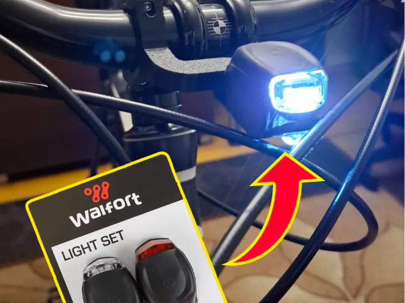 Walfort Action bike light set mounts