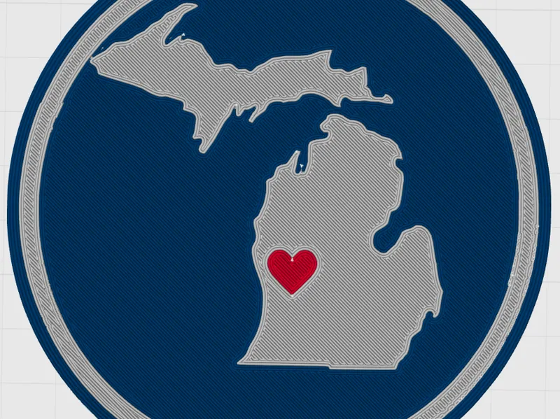 Love West Michigan coaster