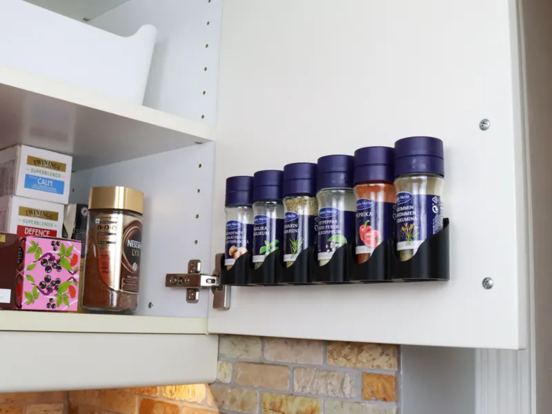 Spice Rack for Small Jars | Wall mounted