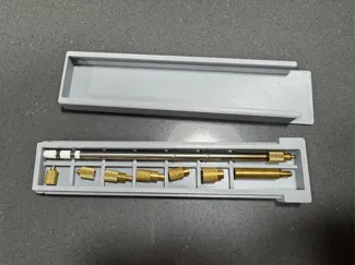 T12 Threaded brass insert installation tip case