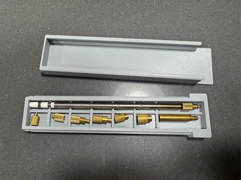 T12 Threaded brass insert installation tip case
